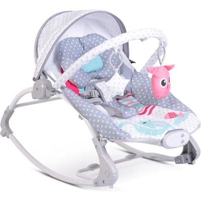 Moni Детски шезлонг Lovely Forest сив