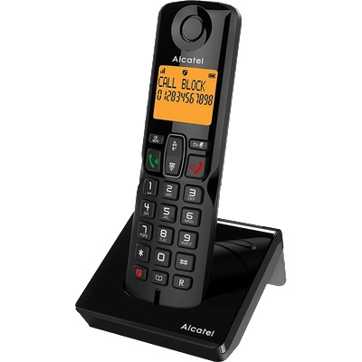 Alcatel Безжичен DECT телефон Alcatel S280 EWE - черен (B1015166)