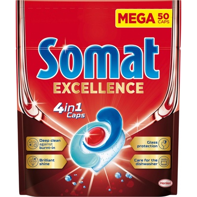 Somat Excellence 4in1 kapsle myčky na nádobí 50 ks 950 g