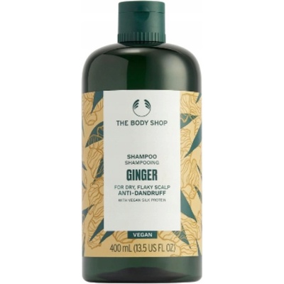THE BODY SHOP Šampon na vlasy proti lupům Zázvor Veganský 400 ml