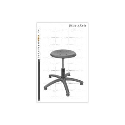 Ergolinia Průmyslová židle SYSTEM PRO BLACK 1A+2B+4A+5A