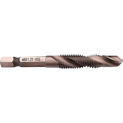 Kombinovaný závitník s vrtákom M8 x 1,25 HSS, stopka 6HRAN, PRO-TECHNIK