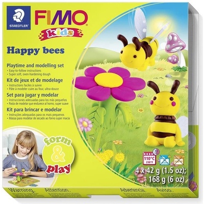 Fimo sada kids Form & Play Šťastné včelky 4 x 42g