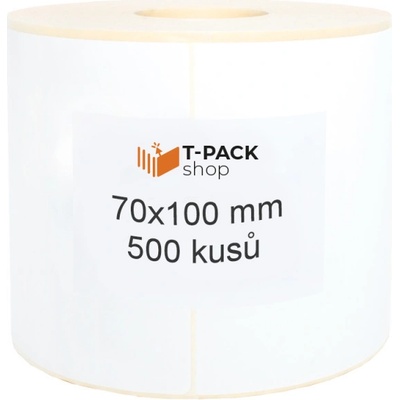 T-Pack ETE07010001 70x100 mm bilé, 500ks