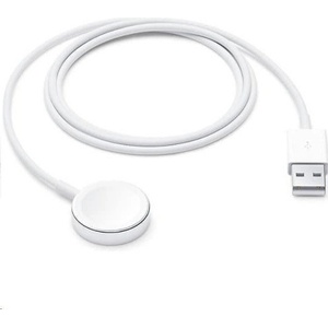 Apple Зарядно Apple Magnetic Charging Cable за Apple Watch, 1m - Бял, MW6A3ZE/A