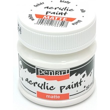 Matná akrylová farba Pentart 50ml biela
