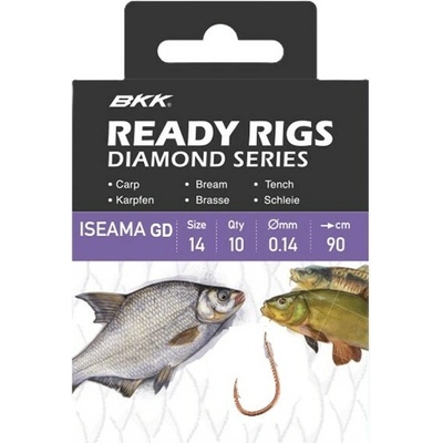 BKK Hotový Náväzec Ready Rig Diamond Iseama GD 70 cm veľkosť 8 10 ks