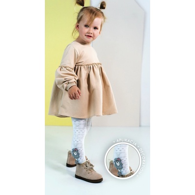 Knittex dívčí punčocháče KIRA Bianco