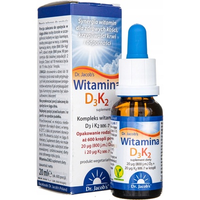 Vitamín D3+K2 kvapky 20 ml