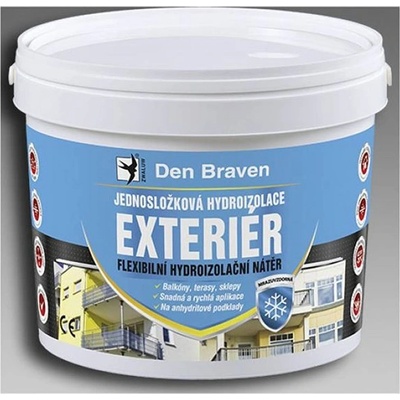 DEN BRAVEN Jednozložková hydroizolácia EXTERIÉR 13 kg