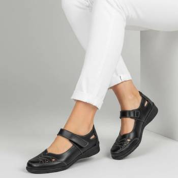 Обувки естествена кожа W186093 Black