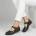 Обувки естествена кожа W186093 Black