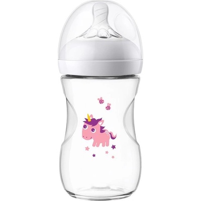 Philips Avent fľaša Natural.2 PP jednorožec průhledný 260ml