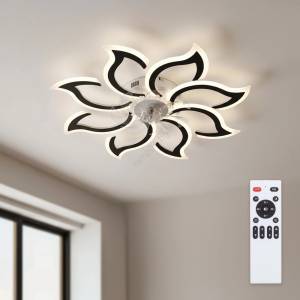 Brilagi - LED димируем таванен вентилатор LED/44W/230V Ø 90 см черен + дистанционно управление (BG4006)