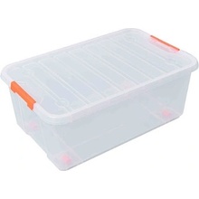 Tactix na kolieskach 35 l 580 x 375x235 mm transparentný 320280