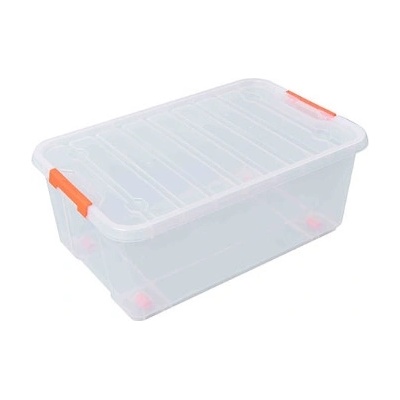 Tactix na kolieskach 35 l 580x375x235 mm transparentný 320280