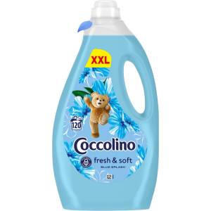 Coccolino , Омекотител Fresh & Soft Blue Splash XXL, 120 пранета, 3 литра