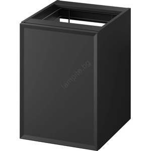 Cersanit S1022-012 - Висящ шкаф за баня MILLE с вграден кош за пране 40x45 cm, черен (CS0249)