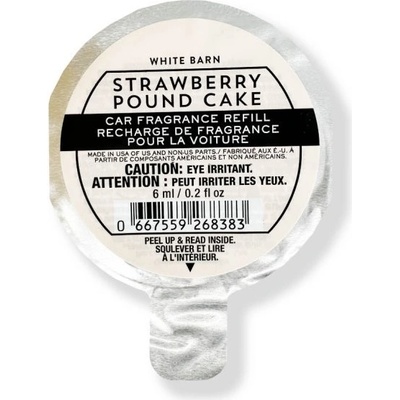 Bath & Body Works Strawberry Pound Cake náhradná náplň 6 ml