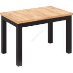 Wipmeb Sp. z o. o Разтегателна трапезна маса DOO 120/160x75 см дъб artisan/черна (WM0174)
