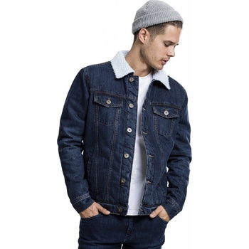 Urban Classics Sherpa Denim jacket black washed