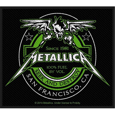 Nažehlovačka Metallica - Beer Label
