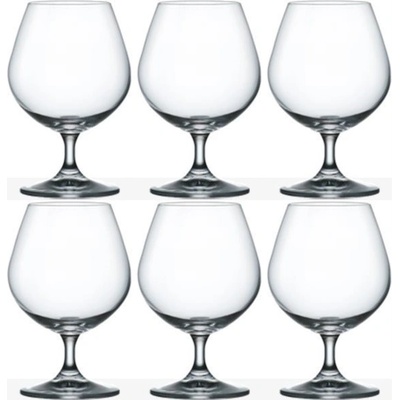 Bohemia Crystal sklenice na brandy a koňak Lara 6 x 400 ml