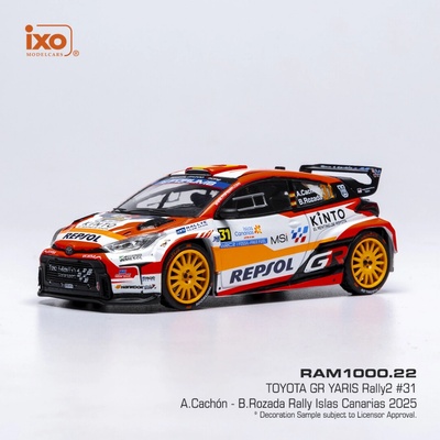 Toyota GR Yaris Rally2 Rally Islas Canarias 2025 31 Cachon Dumand IXO 1:43