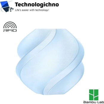 Bambu Lab PLA Translucent Bambu Ice Blue With Spool (A17-B0-1.75-1000-SPL)