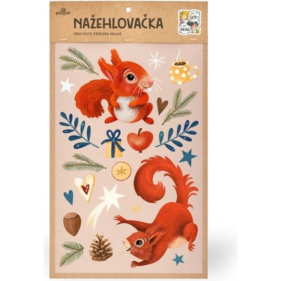 Lesní svět Nažehlovačka L 035 - Zimní veverka