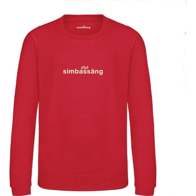 Dievčenská mikina s vyšívaným logom red