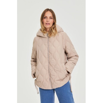Moodo Стегнато яке с качулка бежово Moodo Moodo | Bezhov | ЖЕНИ | XXL
