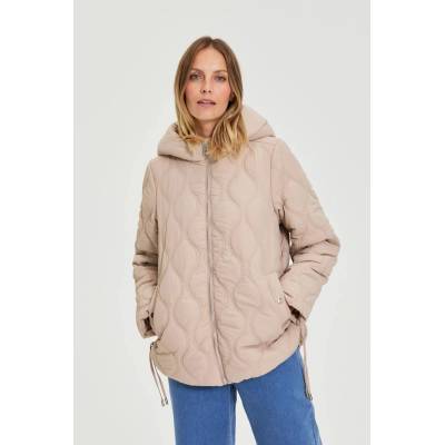 Moodo Стегнато яке с качулка бежово Moodo Moodo | Bezhov | ЖЕНИ | XXL