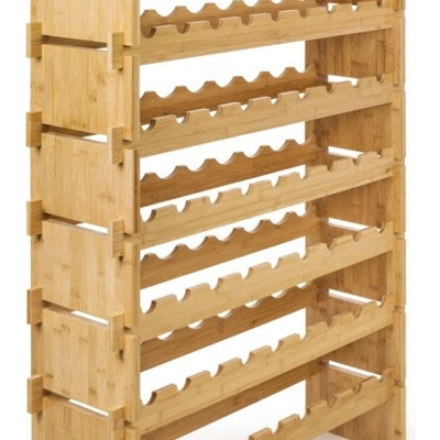 G21 Regál na víno na 72 lahví, bambusový 6355502 – Zbozi.Blesk.cz