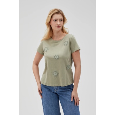 Moodo Дамска маслинено зелена тениска Moodo Moodo | Zelen | ЖЕНИ | XS