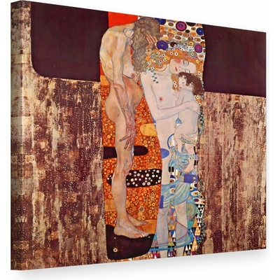 Obraz na plátne TRI OBDOBIA ŽIVOTA ŽENY – Gustav Klimt - 60x60 cm