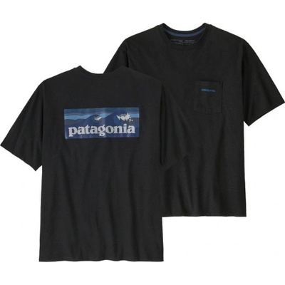 Patagonia BOARDSHORT LOGO POCKET RESPONSIBILI-TEE černá