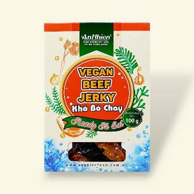 AN NHIEN Vegan Beef Jerky – vegánske sójové plátky s hovädzou príchuťou 100 g