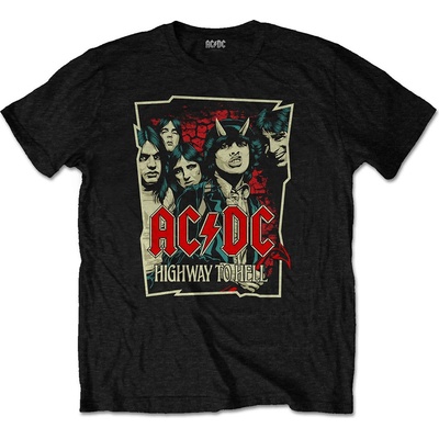 AC/DC tričko Highway To Hell Sketch čierne