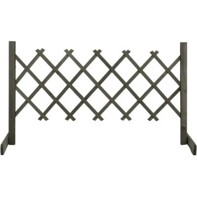 zahrada-XL Zahradní trelážový plot šedý 120 x 60 cm masivní jedle