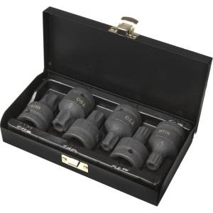MAR-POL Комплект глухових и ударных ключове 3/4" MP torx + spline 61302 (M58266)
