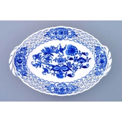 Český porcelán Dubí Koš prolamovaný 10148 Cibulák 21 cm