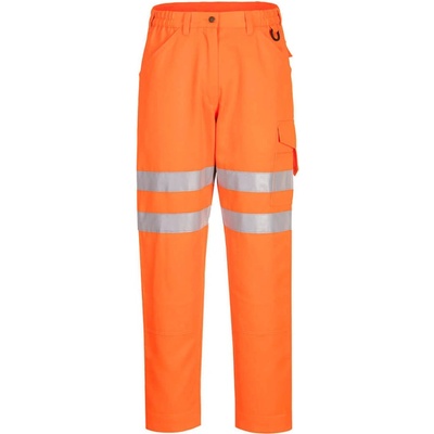PortWest kalhoty Eco HiVis EC40 do pasu reflexivní oranžová