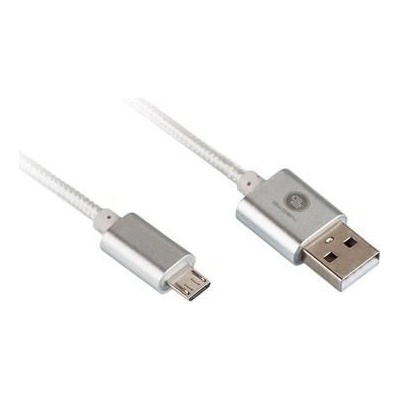GoGEN MICUSB100MM05 USB/micro USB, 1m, stříbrný