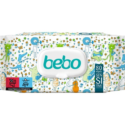 Bebo мокри кърпи Sensitive - 80 броя