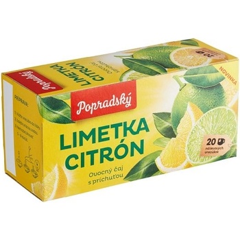 Popradský ovocný čaj Limetka citrón 40 g