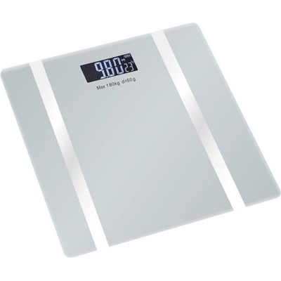 Voltz Дигитален кантар-анализатор Rosberg R51650I, до 180 кг, Bluetooth, LCD дисплей, 17 функции, Висцеларни мазнини, Мускули, Бял (R51650I white)