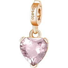 Rosato bronzový prívesok s ružovým kremeňom Srdce Storie RZ190