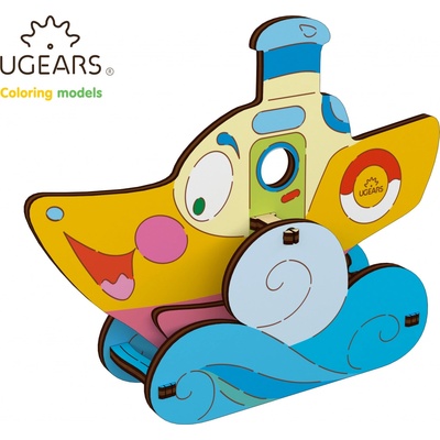 Ugears 20003 Parník postav a vymaľuj