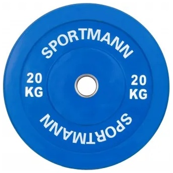 Image 1 of Sportmann Гумена тежест Bumper Plate SPORTMANN 20 кг / 51 мм- Син